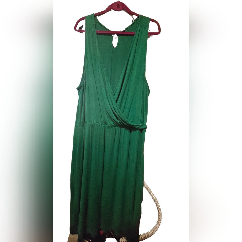 Old Navy Green Cowl Neck Maxi Dress